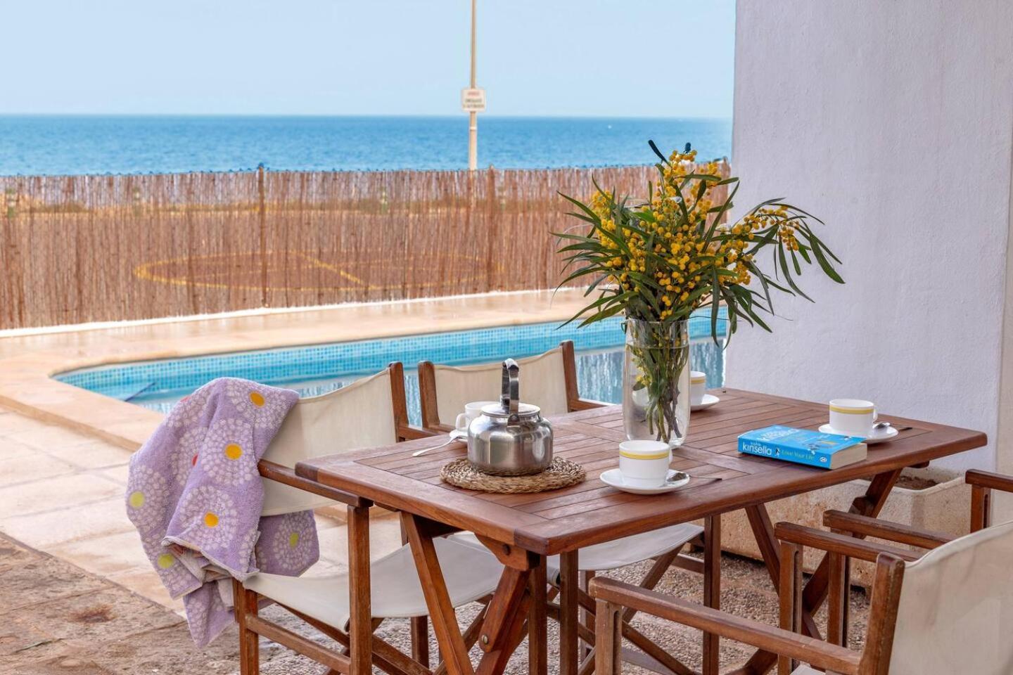 Villa Victor - Primera Linea Mar, Vista A Puesta De Sol Cala'N Blanes  ภายนอก รูปภาพ