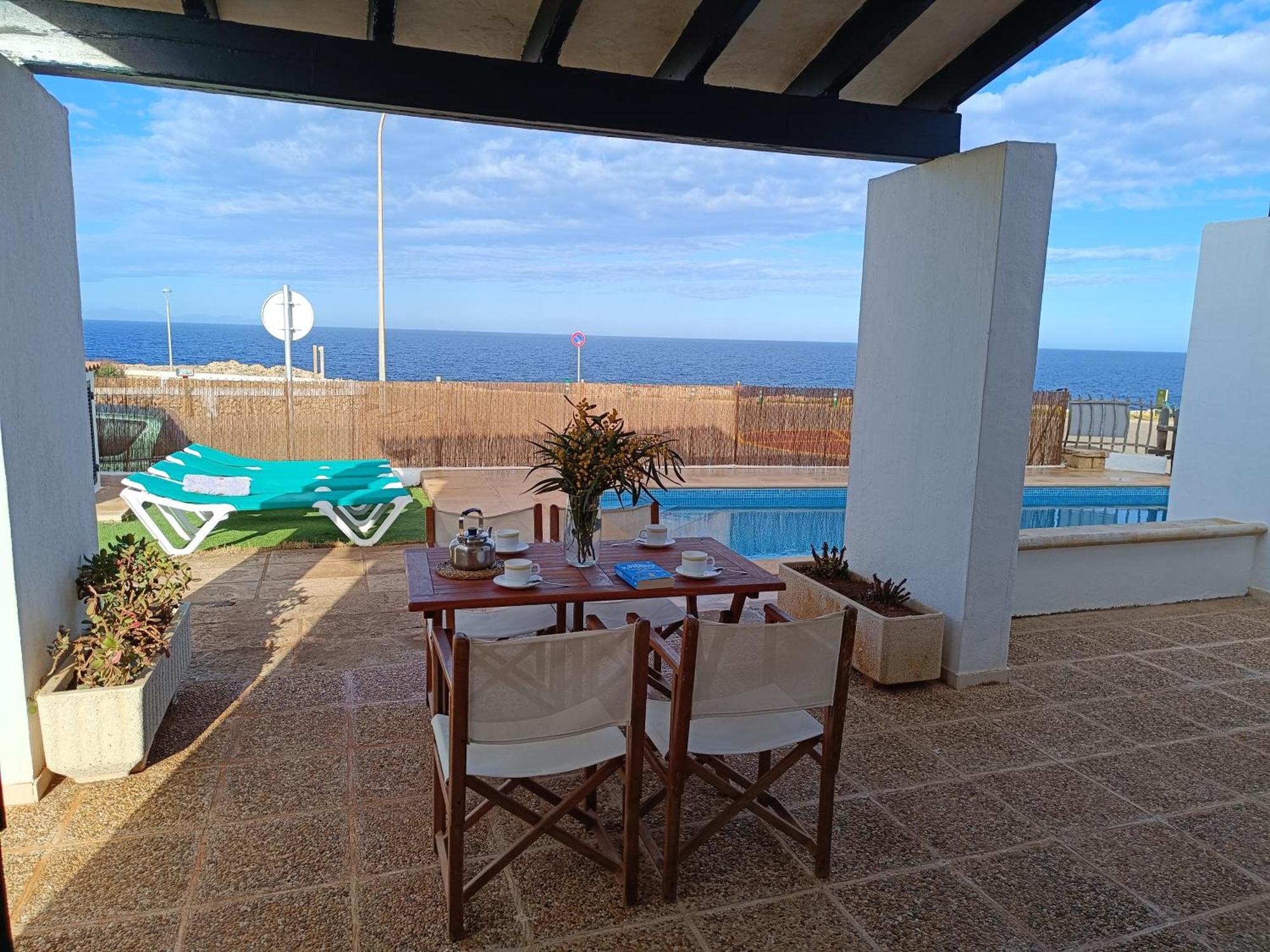 Villa Victor - Primera Linea Mar, Vista A Puesta De Sol Cala'N Blanes  ภายนอก รูปภาพ
